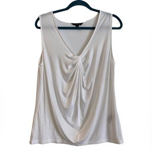 Banana Republic sleeveless white top, M
